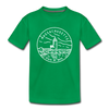 Massachusetts Toddler T-Shirt - State Design Massachusetts Toddler Tee - kelly green