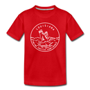 Louisiana Toddler T-Shirt - State Design Louisiana Toddler Tee - red