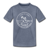 Louisiana Toddler T-Shirt - State Design Louisiana Toddler Tee - heather blue