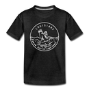 Louisiana Toddler T-Shirt - State Design Louisiana Toddler Tee - charcoal gray