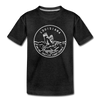 Louisiana Toddler T-Shirt - State Design Louisiana Toddler Tee - charcoal gray