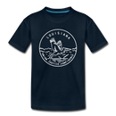 Louisiana Toddler T-Shirt - State Design Louisiana Toddler Tee - deep navy