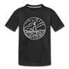 Maine Toddler T-Shirt - State Design Maine Toddler Tee - black