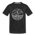 Maine Toddler T-Shirt - State Design Maine Toddler Tee - black