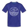 Maine Toddler T-Shirt - State Design Maine Toddler Tee - royal blue