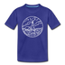 Maine Toddler T-Shirt - State Design Maine Toddler Tee - royal blue