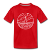 Maine Toddler T-Shirt - State Design Maine Toddler Tee - red