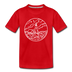 Maine Toddler T-Shirt - State Design Maine Toddler Tee - red