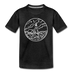 Maine Toddler T-Shirt - State Design Maine Toddler Tee - charcoal gray