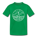 Maine Toddler T-Shirt - State Design Maine Toddler Tee - kelly green