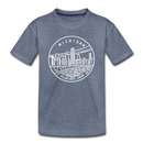 Michigan Toddler T-Shirt - State Design Michigan Toddler Tee - heather blue