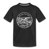 Mississippi Toddler T-Shirt - State Design Mississippi Toddler Tee - black