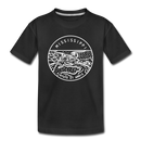 Mississippi Toddler T-Shirt - State Design Mississippi Toddler Tee - black