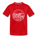 Mississippi Toddler T-Shirt - State Design Mississippi Toddler Tee - red