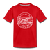 Mississippi Toddler T-Shirt - State Design Mississippi Toddler Tee - red