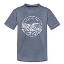 Mississippi Toddler T-Shirt - State Design Mississippi Toddler Tee - heather blue