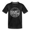 Mississippi Toddler T-Shirt - State Design Mississippi Toddler Tee - charcoal gray