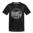Mississippi Toddler T-Shirt - State Design Mississippi Toddler Tee - charcoal gray