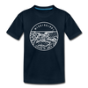 Mississippi Toddler T-Shirt - State Design Mississippi Toddler Tee - deep navy