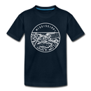 Mississippi Toddler T-Shirt - State Design Mississippi Toddler Tee - deep navy
