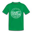 Mississippi Toddler T-Shirt - State Design Mississippi Toddler Tee - kelly green