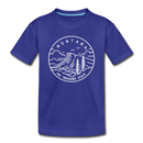 Montana Toddler T-Shirt - State Design Montana Toddler Tee - royal blue