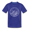 Montana Toddler T-Shirt - State Design Montana Toddler Tee - royal blue