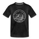 Montana Toddler T-Shirt - State Design Montana Toddler Tee - charcoal gray