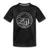 Montana Toddler T-Shirt - State Design Montana Toddler Tee - charcoal gray