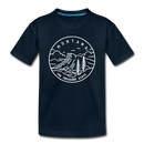 Montana Toddler T-Shirt - State Design Montana Toddler Tee - deep navy
