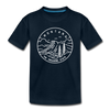 Montana Toddler T-Shirt - State Design Montana Toddler Tee - deep navy