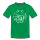 Montana Toddler T-Shirt - State Design Montana Toddler Tee - kelly green