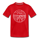 Nevada Toddler T-Shirt - State Design Nevada Toddler Tee - red