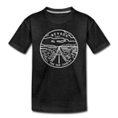 Nevada Toddler T-Shirt - State Design Nevada Toddler Tee - charcoal gray