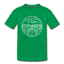 Nevada Toddler T-Shirt - State Design Nevada Toddler Tee - kelly green