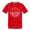 Minnesota Toddler T-Shirt - State Design Minnesota Toddler Tee - red