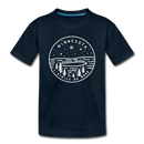 Minnesota Toddler T-Shirt - State Design Minnesota Toddler Tee - deep navy