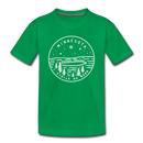 Minnesota Toddler T-Shirt - State Design Minnesota Toddler Tee - kelly green