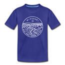 Missouri Toddler T-Shirt - State Design Missouri Toddler Tee - royal blue