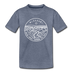 Missouri Toddler T-Shirt - State Design Missouri Toddler Tee - heather blue