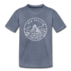 New Mexico Toddler T-Shirt - State Design New Mexico Toddler Tee - heather blue