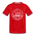 Nebraska Toddler T-Shirt - State Design Nebraska Toddler Tee - red