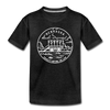 Nebraska Toddler T-Shirt - State Design Nebraska Toddler Tee - charcoal gray