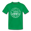 Nebraska Toddler T-Shirt - State Design Nebraska Toddler Tee - kelly green
