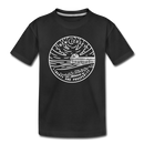 New Jersey Toddler T-Shirt - State Design New Jersey Toddler Tee - black