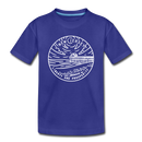 New Jersey Toddler T-Shirt - State Design New Jersey Toddler Tee - royal blue