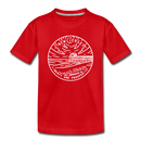 New Jersey Toddler T-Shirt - State Design New Jersey Toddler Tee - red