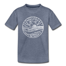 New Jersey Toddler T-Shirt - State Design New Jersey Toddler Tee - heather blue