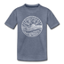 New Jersey Toddler T-Shirt - State Design New Jersey Toddler Tee - heather blue