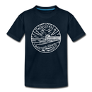New Jersey Toddler T-Shirt - State Design New Jersey Toddler Tee - deep navy